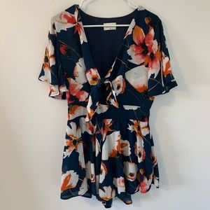Women’s floral botique romper